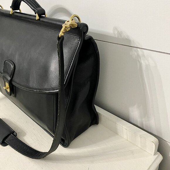 Coach Vintage Beekman Black Leather Briefcase - Style #5266 - Picture 5 of 17